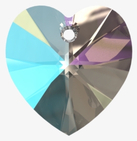 Swarovski 6228 Xilion Heart Pendant Crystal Shimmer - Crystal, HD Png Download, Transparent PNG