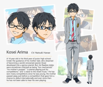 Kousei Arima Character, HD Png Download, Transparent PNG