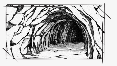 Plato’s Forms - Cave Entrance Cave Sketch, HD Png Download, Transparent PNG