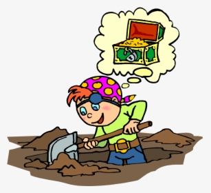Digging For Treasure In Leviticus 14 Hoshana Rabbah - Pirate Digging For Treasure, HD Png Download, Transparent PNG