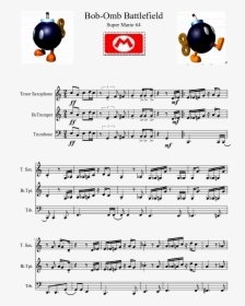 Bomb Omb Battlefield Piano Sheet Music, HD Png Download, Transparent PNG