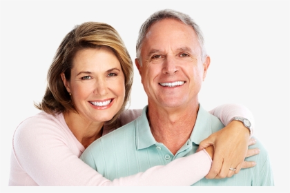 Older Man And Woman Smiling Together - Older Couple Smiling Png, Transparent Png, Transparent PNG