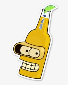 Image Of Bender - Sticker Heineken Png, Transparent Png, Transparent PNG