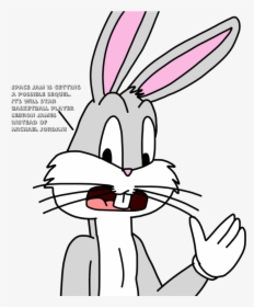 Lola Bunny Png -jpg Black And White Library Bunny Talks - Space Jam Bugs Bunny, Transparent Png, Transparent PNG