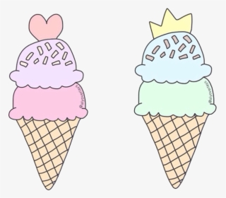 Ice Cream Cones Tumblr Drawing - Лд Картинки Для Срисовки, HD Png Download, Transparent PNG