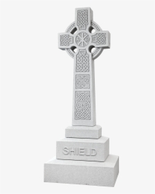 Sheild, Elaine Cross - Irish Cross Headstone, HD Png Download, Transparent PNG