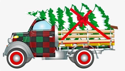 Christmas Retro Car, Santa Claus, Gifts, Christmas - Christmas Day, HD Png Download, Transparent PNG