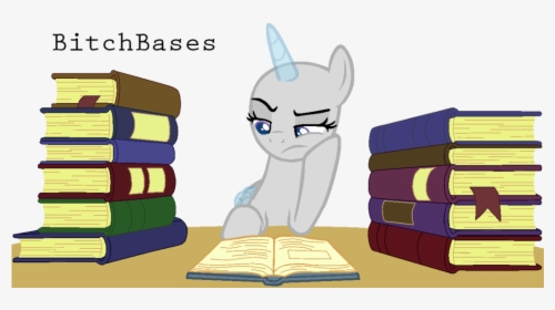 Mlp Base The Was Better By Kingbases - Mlp Base Pony With Book, HD Png Download, Transparent PNG