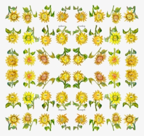 Cartoon Wallpaper Lillyarts Spoonflower Drawing Sunflowers - Cartoon, HD Png Download, Transparent PNG