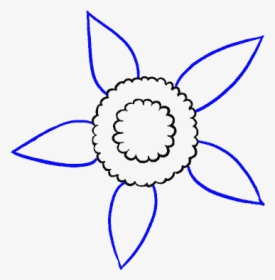 How To Draw Sunflower - Drawing, HD Png Download, Transparent PNG