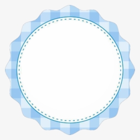 Plaid Circle Round Cute Tag Label Scrapbooking Scraps - Cute Circle Label Png, Transparent Png, Transparent PNG