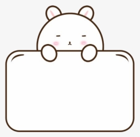 #kawaii #cute #cutie #bear #white #label #stickers - Cartoon, HD Png Download, Transparent PNG