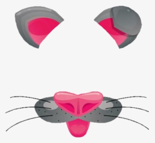 ##snapchat #filter #dogfilter #dog #puppy #kms #mask - Cat Nose Template, HD Png Download, Transparent PNG