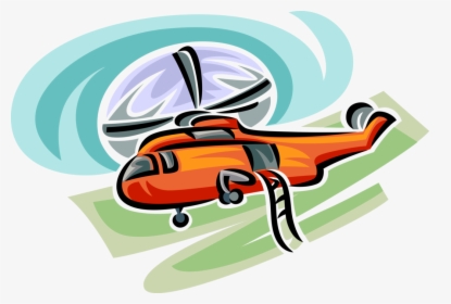 Vector Illustration Of Helicopter Rotorcraft Applies - Helicopter Rotor, HD Png Download, Transparent PNG