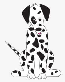 Dalmatian Clipart Pointer Dog - Transparent Png Dalmatian Drawing, Png Download, Transparent PNG