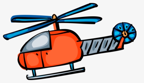 Vector Illustration Of Helicopter Rotorcraft Applies - Helicopter Rotor, HD Png Download, Transparent PNG