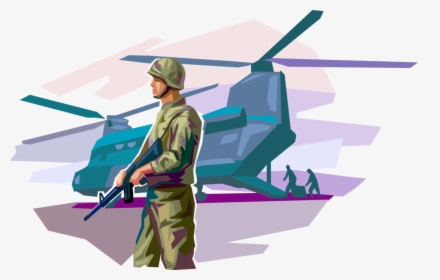 Vector Illustration Of United States Military Soldier - Illustration, HD Png Download, Transparent PNG