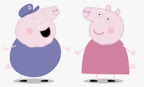 Pigs Clipart Grandma - Peppa Pig Grandpa And Grandma, HD Png Download, Transparent PNG