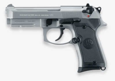 92 A1 Pistol, Compact With Rail, Stainless Steel, Facing - Beretta Compact, HD Png Download, Transparent PNG