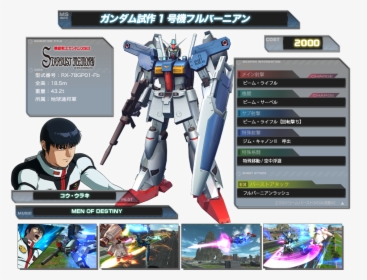 Exvsfb Gp01fb - Exvsfb Gundam, HD Png Download, Transparent PNG