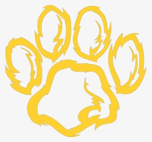 Purple And Gold Tiger Paw, HD Png Download, Transparent PNG