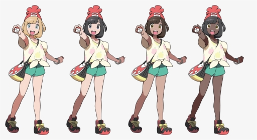Pokemon Sun Main Character , Transparent Cartoons - Pokemon Sun And Moon Female Trainer, HD Png Download, Transparent PNG