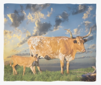Texas Longhorn Fleece Blanket - Calf, HD Png Download, Transparent PNG