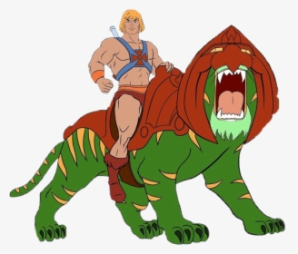 #mastersoftheuniverse #he Man & Battle Cat, HD Png Download, Transparent PNG