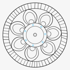 How To Draw Beginner Mandala - 18 Round Cake Cutting Guide, HD Png Download, Transparent PNG