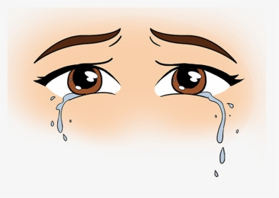 Transparent Closed Eye Png - Tears In Eyes Cartoon, Png Download, Transparent PNG