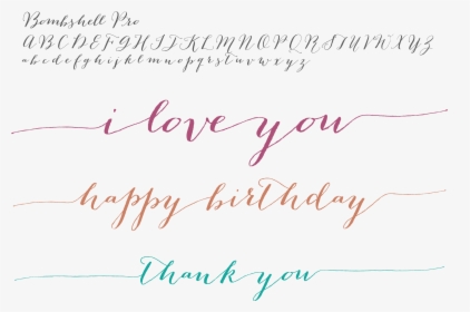 Swashes Vector Wedding Thank You Svg Black And White - Handwriting, HD Png Download, Transparent PNG