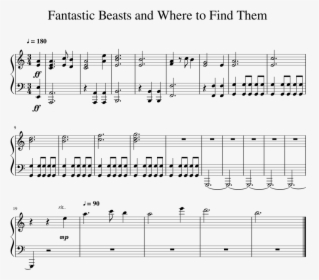Fantastic Beasts Sheet Music, HD Png Download, Transparent PNG