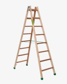 Wooden Trestle Ladder 2 X 8 Steps Super Proff - Double Sided Wooden Step Ladder, HD Png Download, Transparent PNG