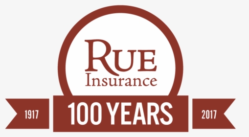 Rue Insurance 100 Years 1917 To 2017 Logo - Graphic Design, HD Png Download, Transparent PNG
