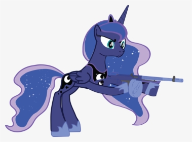 Princess Luna Id S5e04 - Princess Luna With A Gun, HD Png Download, Transparent PNG