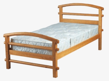 Wooden Bed Transparent Image - Bed Frame Transparent Background, HD Png Download, Transparent PNG