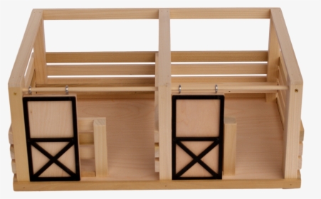 Amish-made Toy Wooden 2 Stall Horse Stable - Wooden Toy Horse Stable, HD Png Download, Transparent PNG
