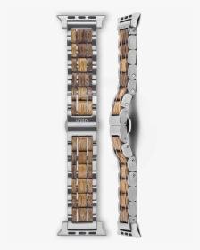 Black Limba Wood And Stainless Steel Apple Watch Band - Shelving, HD Png Download, Transparent PNG