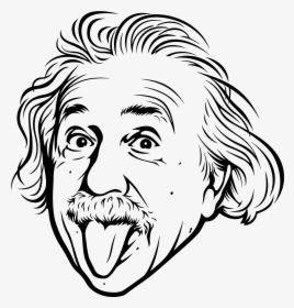 Albert Einstein Outline Drawing, HD Png Download, Transparent PNG