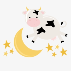 Moon Clipart File - Cow On The Moon, HD Png Download, Transparent PNG