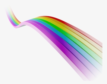 Cute Rainbow Png -colorful Ribbon Cute - Graphic Design, Transparent Png, Transparent PNG