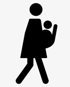 Woman With Baby - Woman With Baby Icon Png, Transparent Png, Transparent PNG