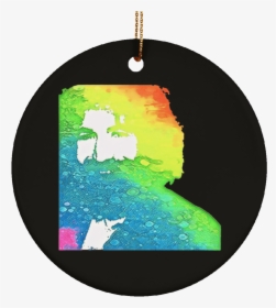Jerry Rainbow Square Ceramic Circle Tree Ornament - Graphic Design, HD Png Download, Transparent PNG