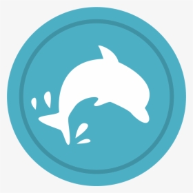 Transparent Dolphins Clipart - Dolphin In A Circle, HD Png Download, Transparent PNG