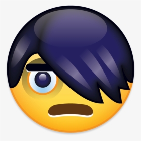 Emojicontact Emo - Emo Hair Flip Emoji, HD Png Download, Transparent PNG