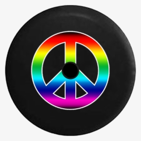 Jeep Wrangler Jl Backup Camera Day Rainbow Colorful - Peace Sign, HD Png Download, Transparent PNG