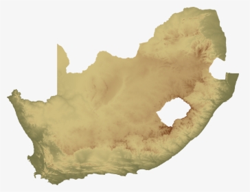 South Africa Topo Island - South Africa Satellite Map, HD Png Download, Transparent PNG