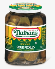 New York Sour Pickles - Nathan's Half Sour Pickles, HD Png Download, Transparent PNG