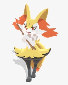 Pokémon X And Y Pikachu Dog Like Mammal Yellow Mammal - Braixen Mmd, HD Png Download, Transparent PNG