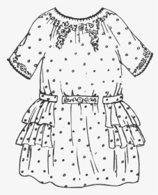 Dress, Vintage, Retro, Paper Doll, Clothing, Fashion - Paper Doll, HD Png Download, Transparent PNG